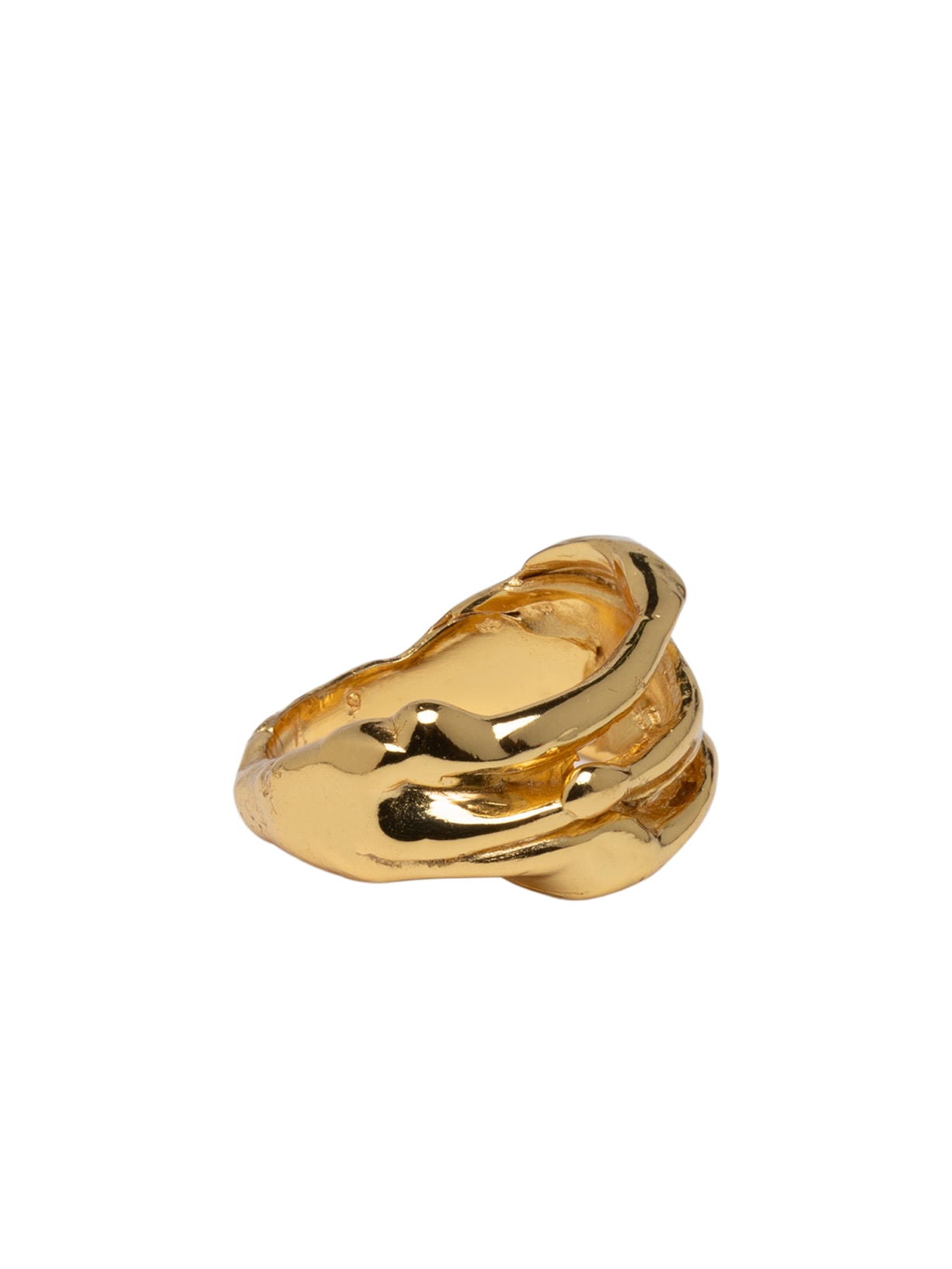 Anel Feminino Águas – Dourado Fenda Jewellery