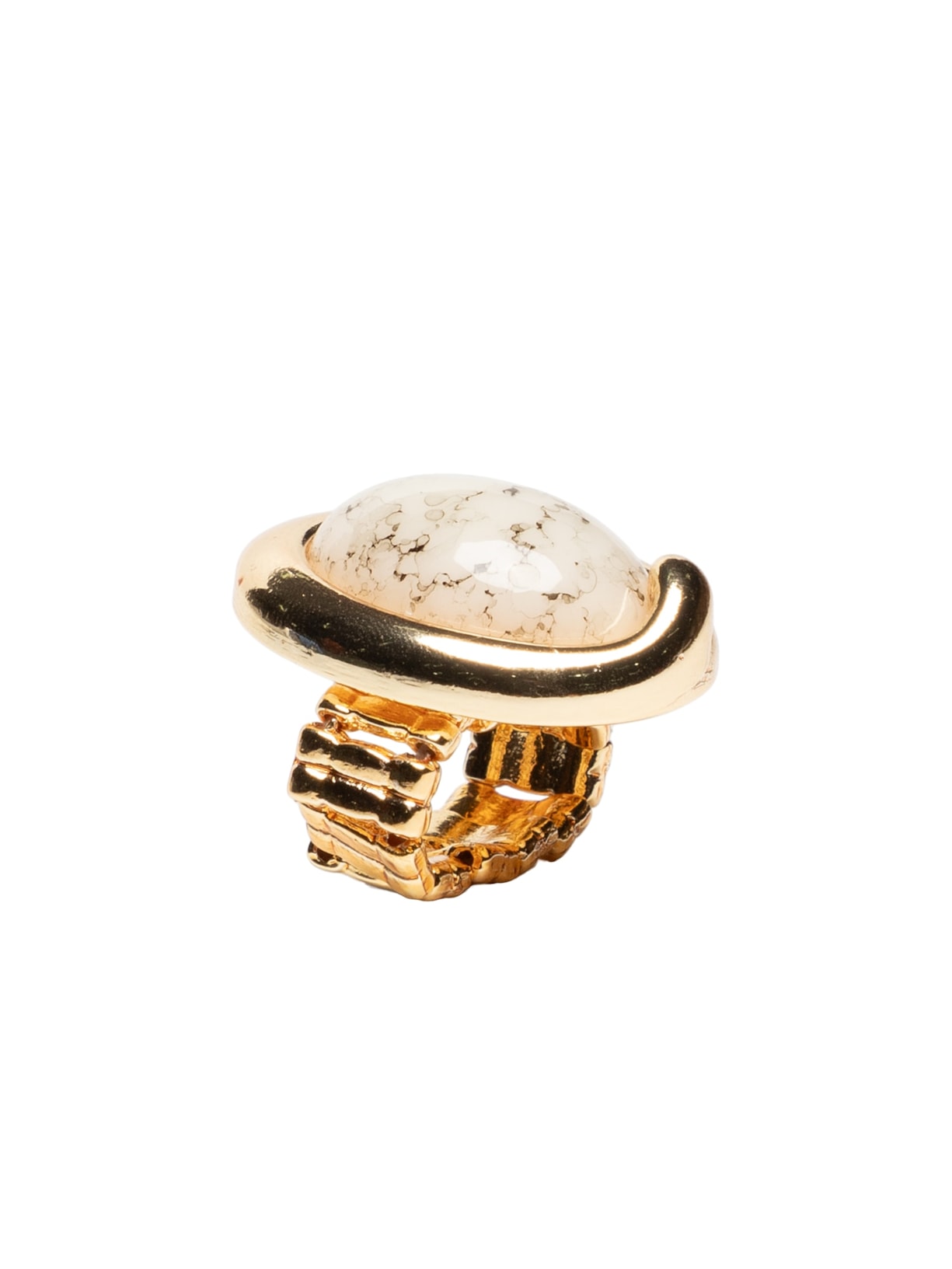 Anel Feminino Com Pedra Dourado '2Essential