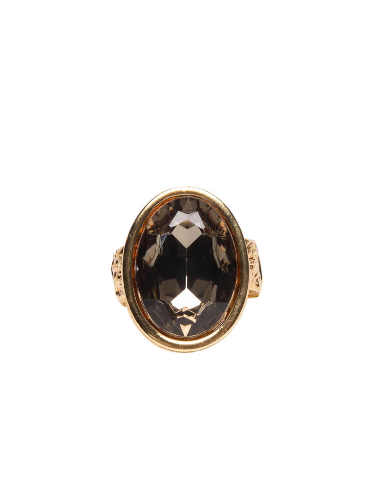 Anel Feminino Com Pedra - Dourado