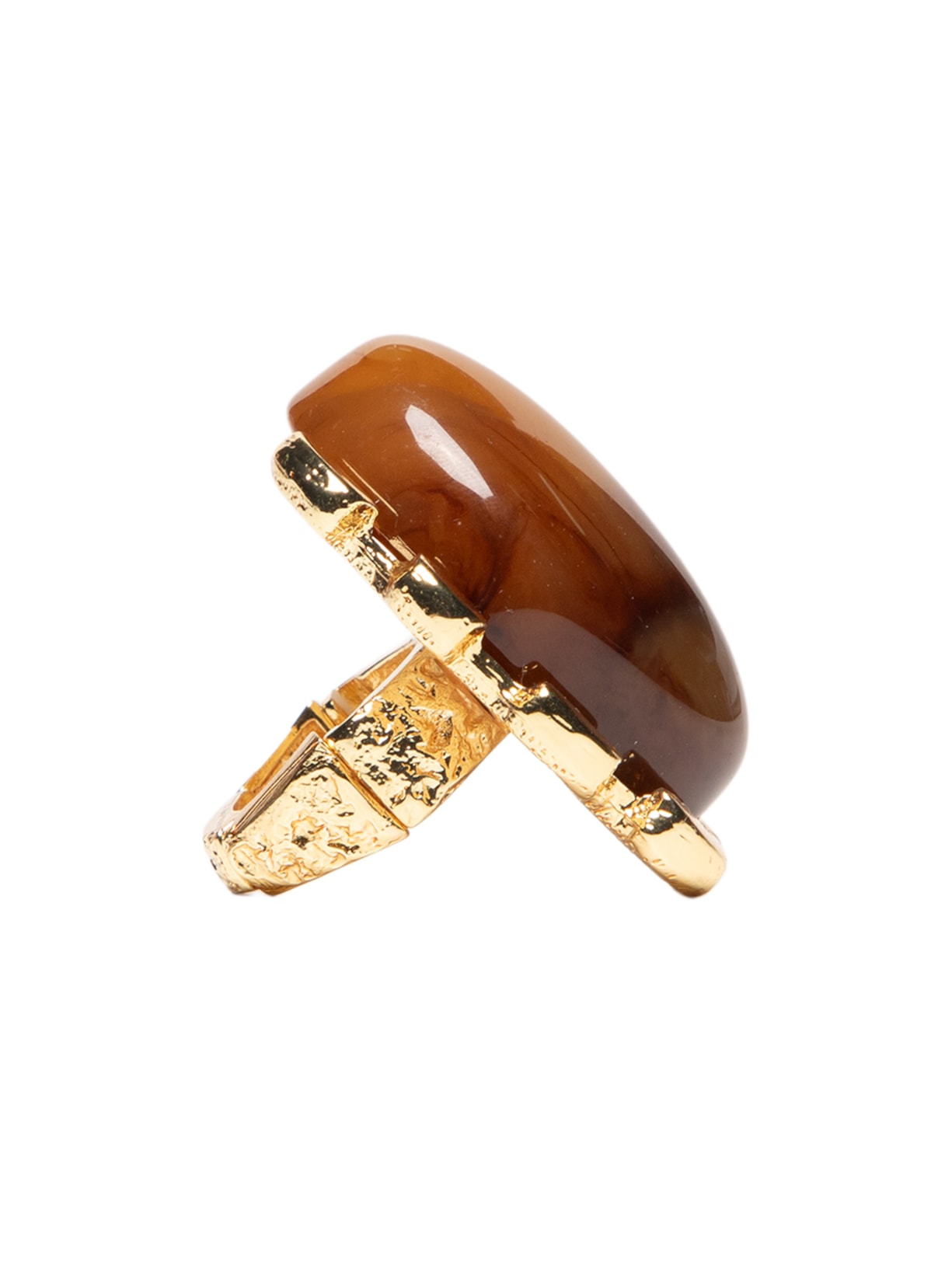 Anel Feminino Com Pedra Marrom '2Essential