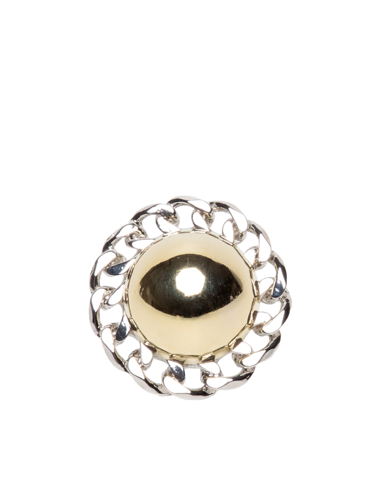 Anel Feminino Elo Esfera - Prata