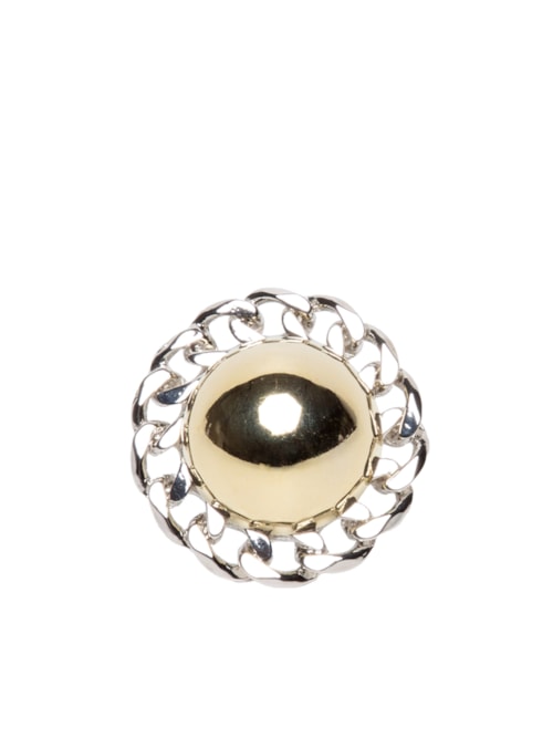 Anel Feminino Elo Esfera - Prata