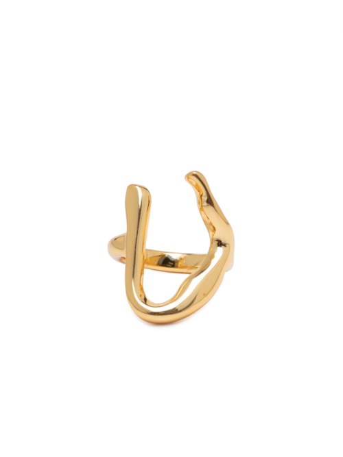 Anel Feminino Espacio - Dourado