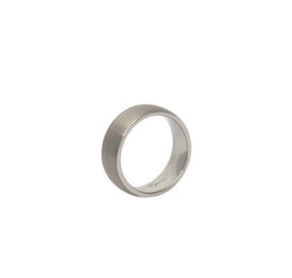 Anel Plain Grey Em Metal - Prata 