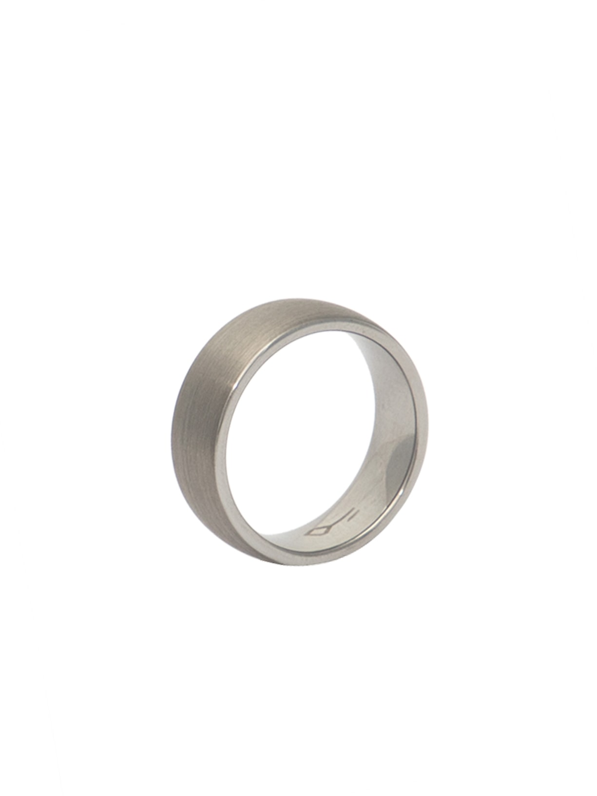 Anel Plain Grey Em Metal - Prata