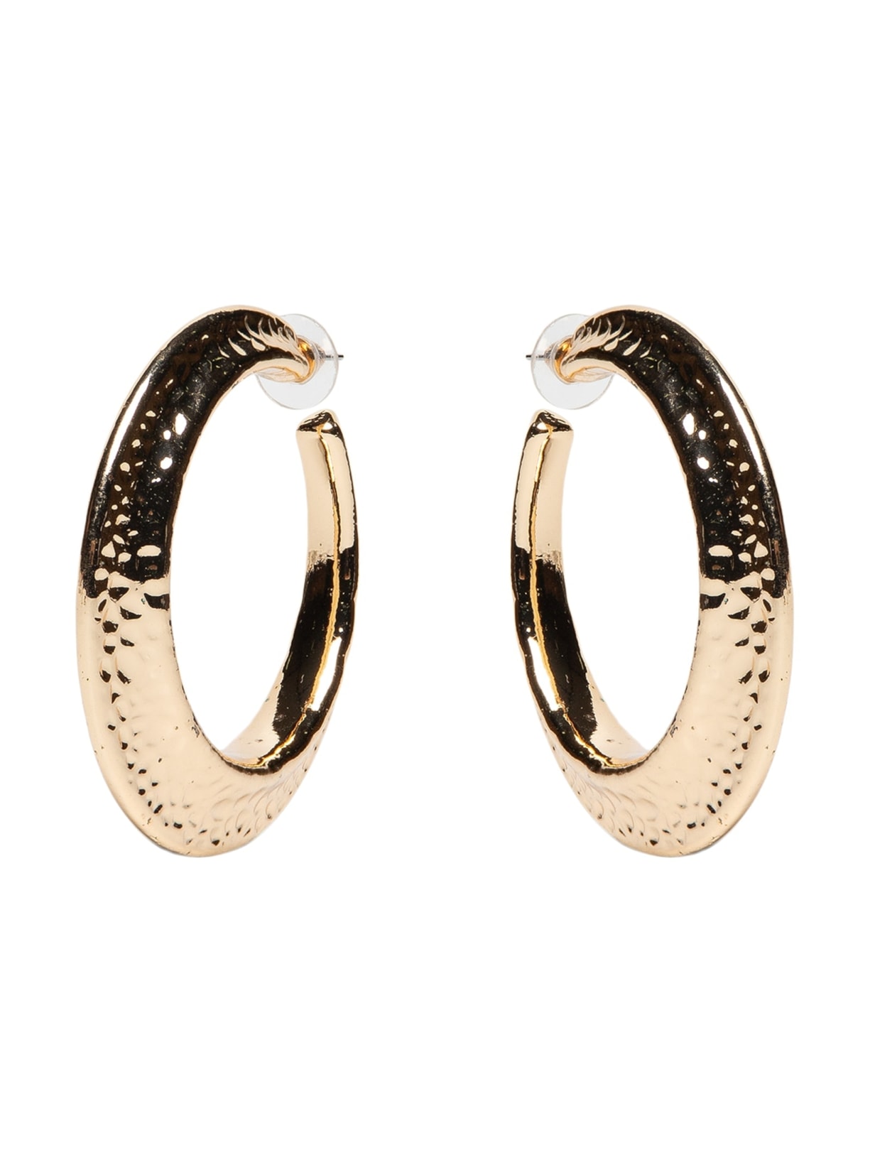 Argola Feminina Texturizada Dourado Market 33