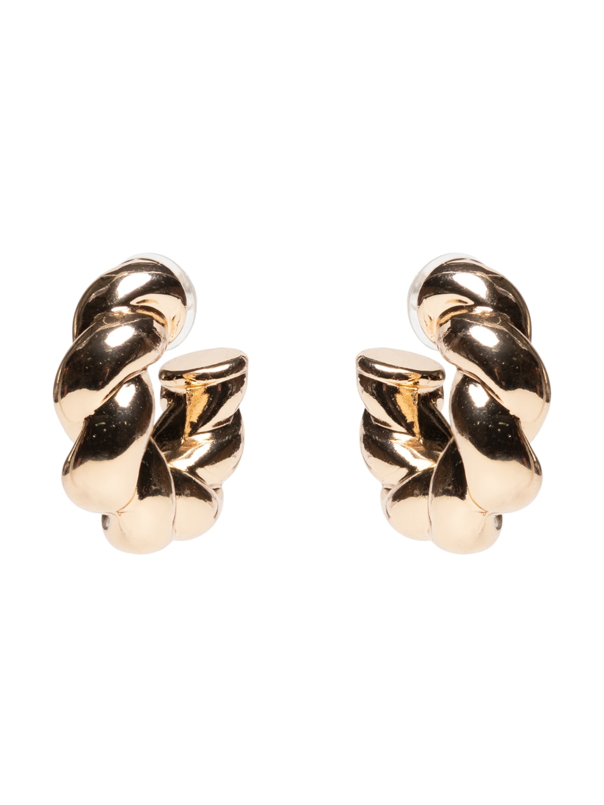 Argola Feminina Trançada Dourada Market 33