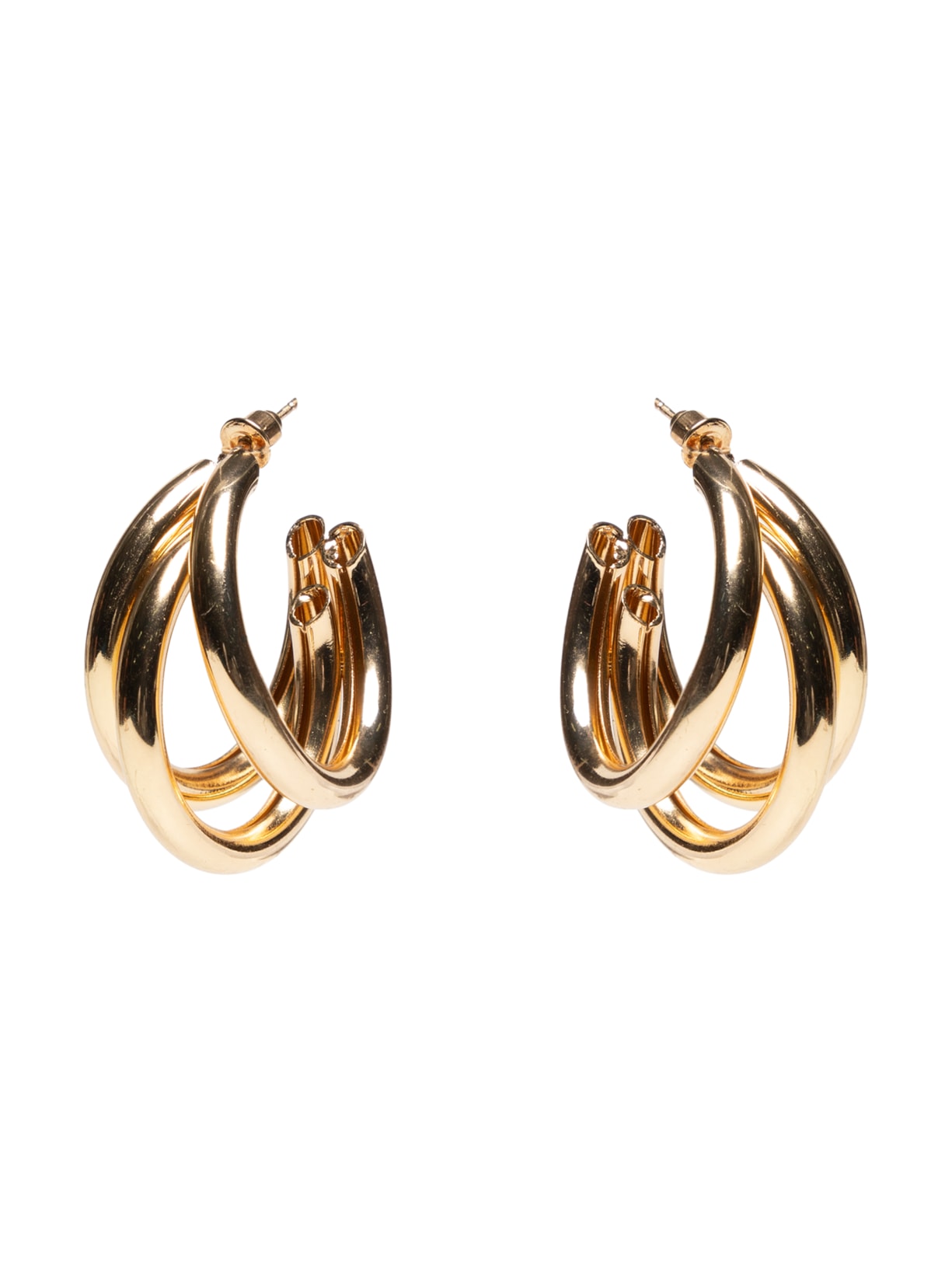 Argola Feminina Tripla - Dourado