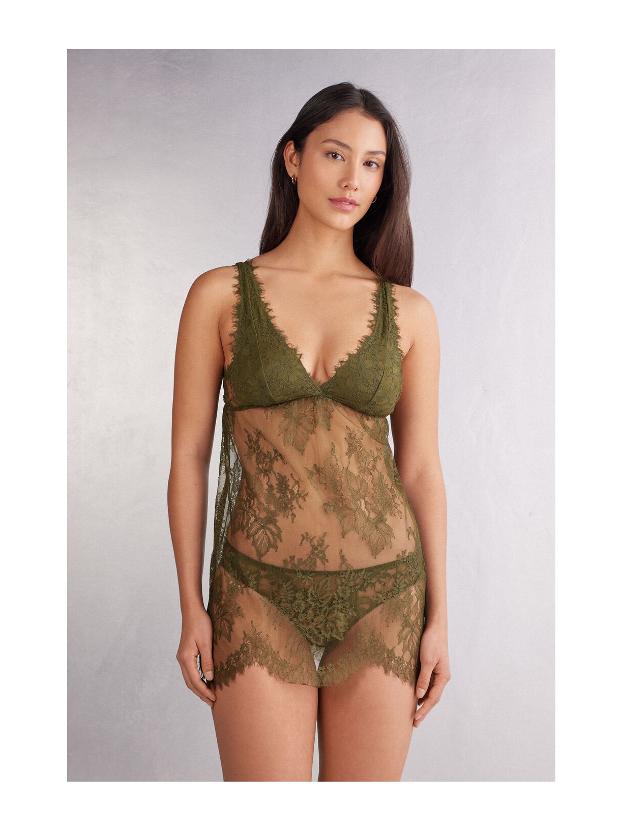 Babydoll Em Renda Imaginary Journey Verde Intimissimi