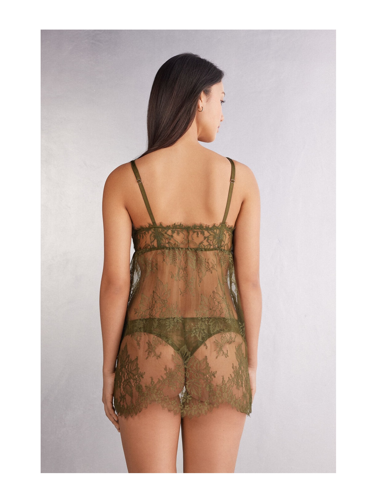 Babydoll Em Renda Imaginary Journey Verde Intimissimi