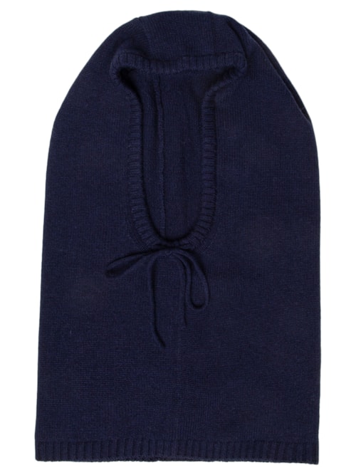 Balaclava Feminina Com Blend De Cashmere E Lã - Azul