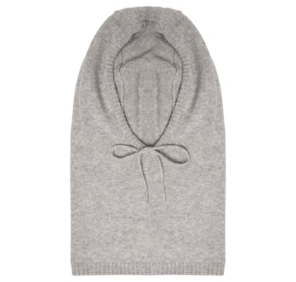 Balaclava Feminina Com Blend De Cashmere E Lã - Cinza