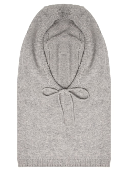 Balaclava Feminina Com Blend De Cashmere E Lã - Cinza