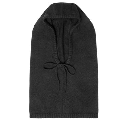 Balaclava Feminina Com Blend De Cashmere E Lã - Preto