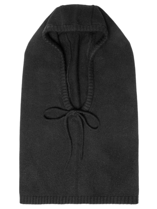 Balaclava Feminina Com Blend De Cashmere E Lã - Preto