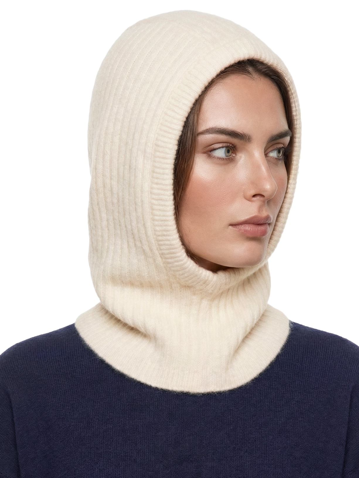 Balaclava Feminina De Alpaca Off White '2Essential