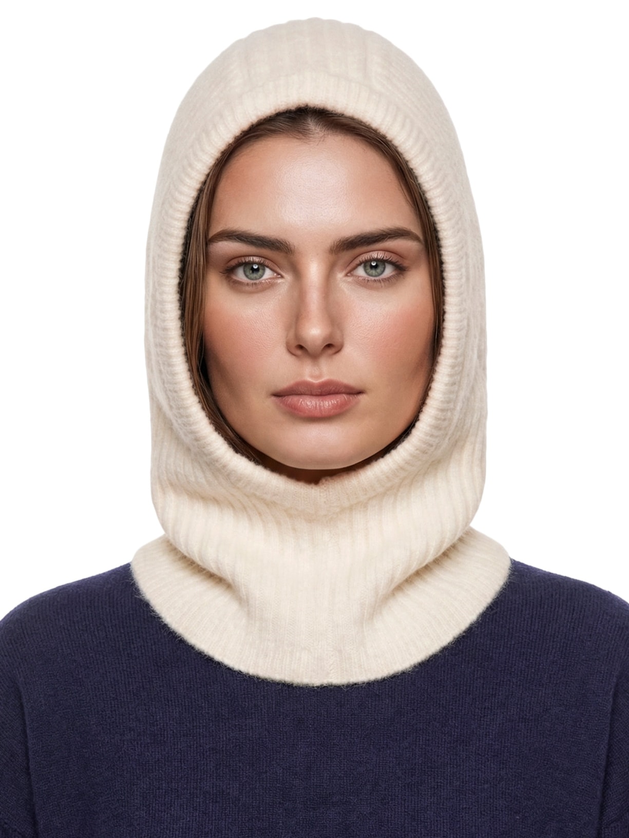 Balaclava Feminina De Alpaca Off White '2Essential