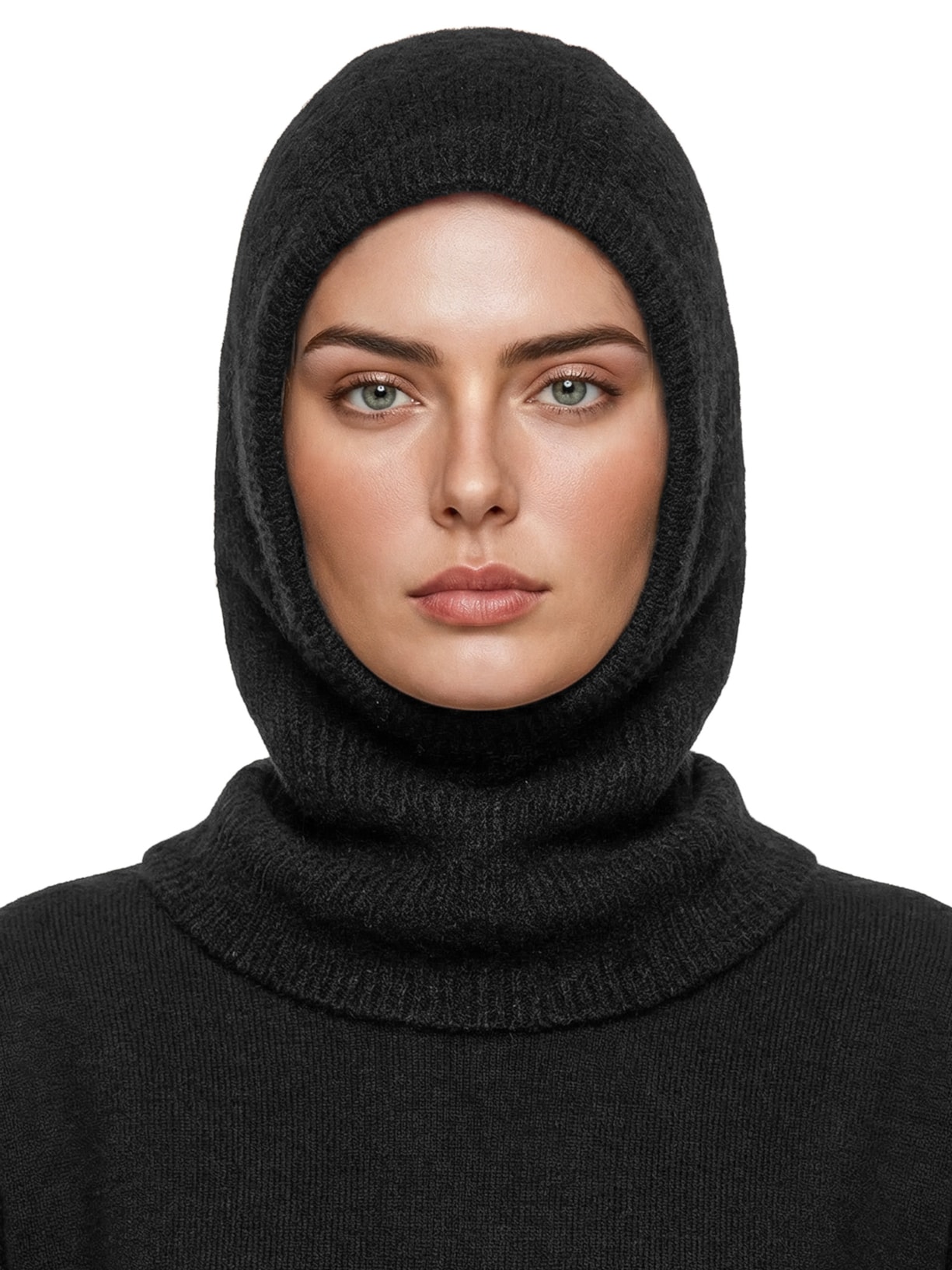Balaclava Feminina De Alpaca Preto '2Essential