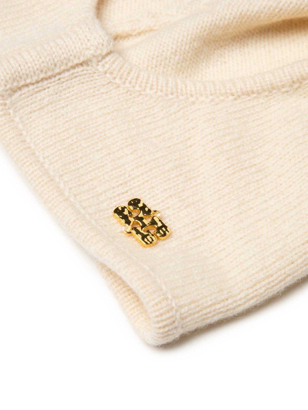 Balaclava Feminina Lã Iaque Mix Bege Ganni