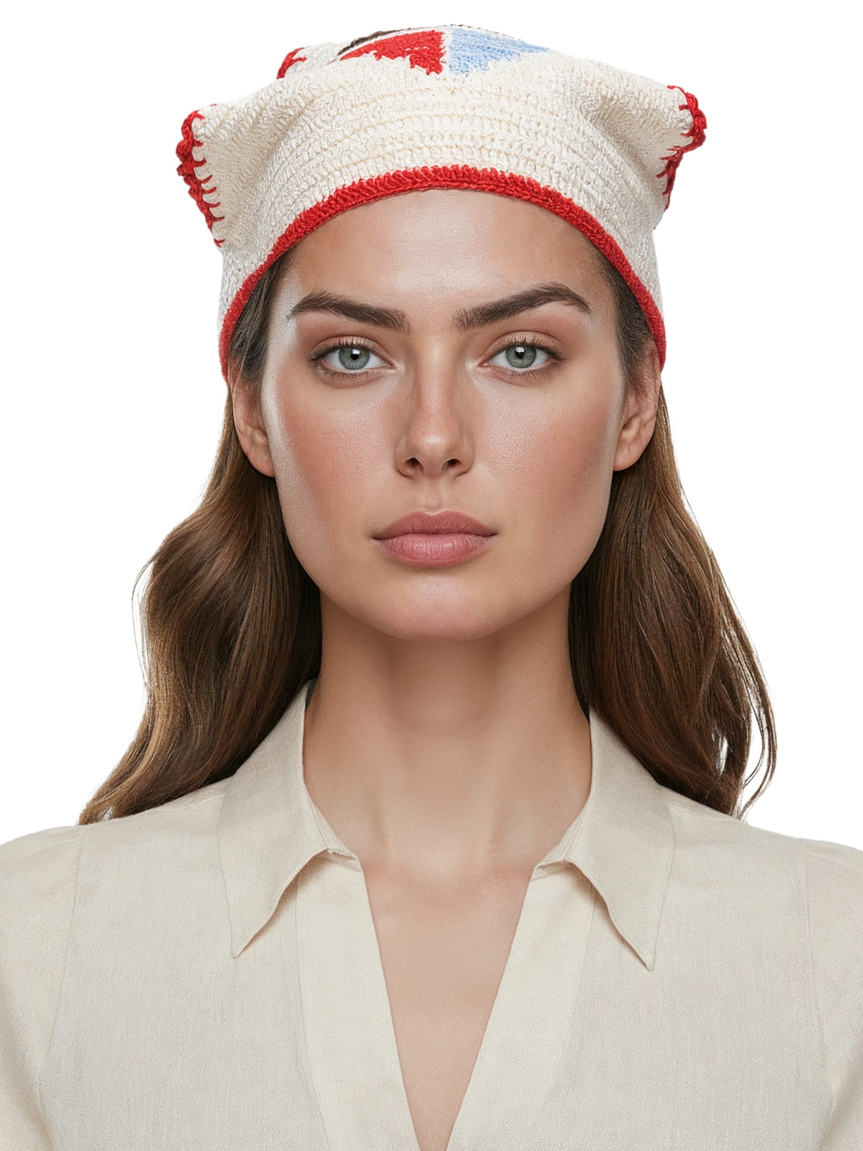 Bandana Feminina Crochê Barco Off White Valônia Véras