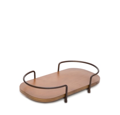 Bandeja Caraca Pq - Marrom