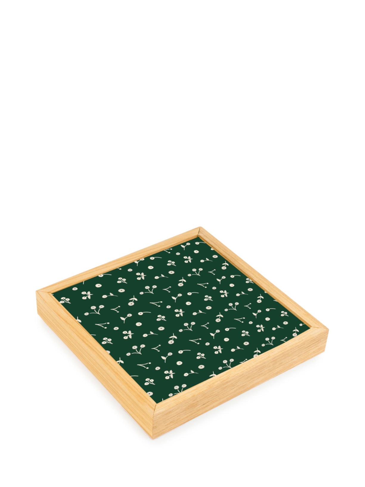 Bandeja De Azulejo Mini Flor Âmbar - Verde