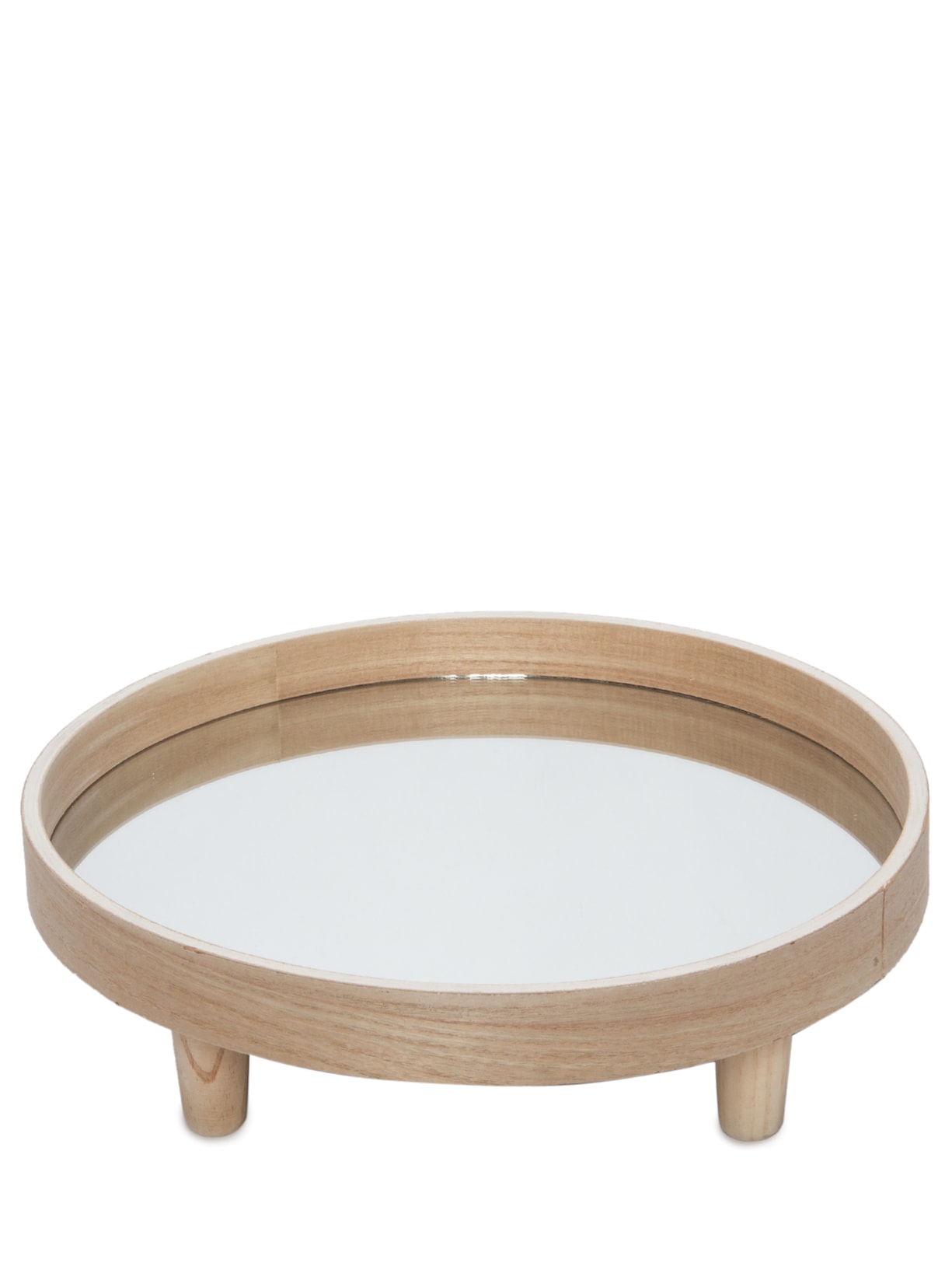 Bandeja Em Madeira E Espelho