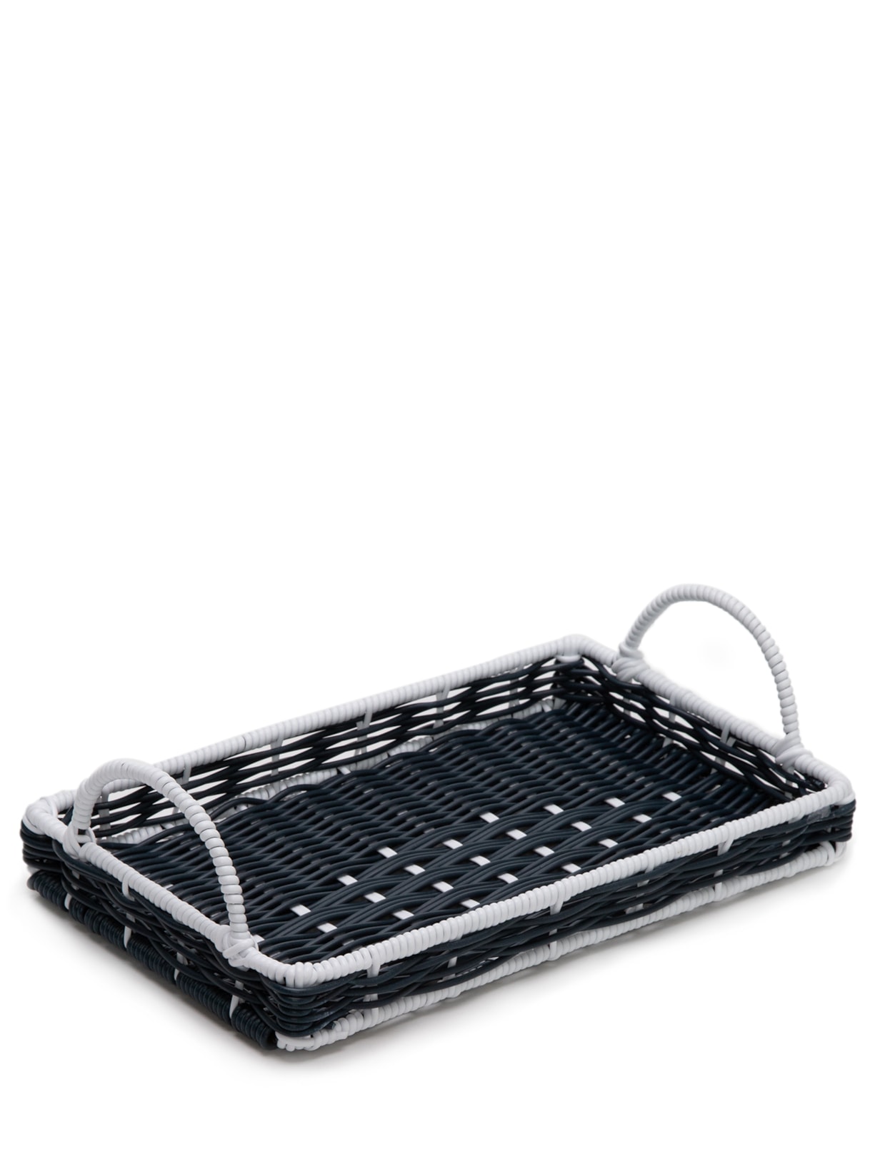 Bandeja P Riviera Em Vime 1 Peça - Azul