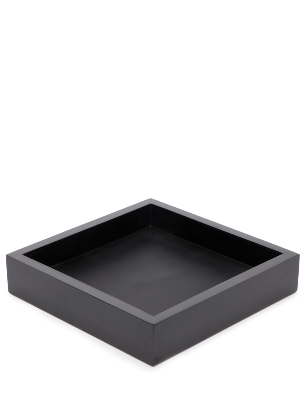 Bandeja Quadrada M Polido 1 Peça - Preto