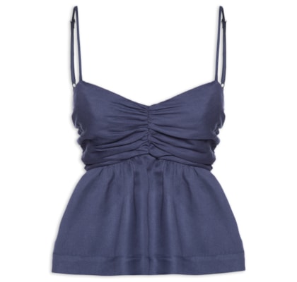 Bata Com Linho - Azul