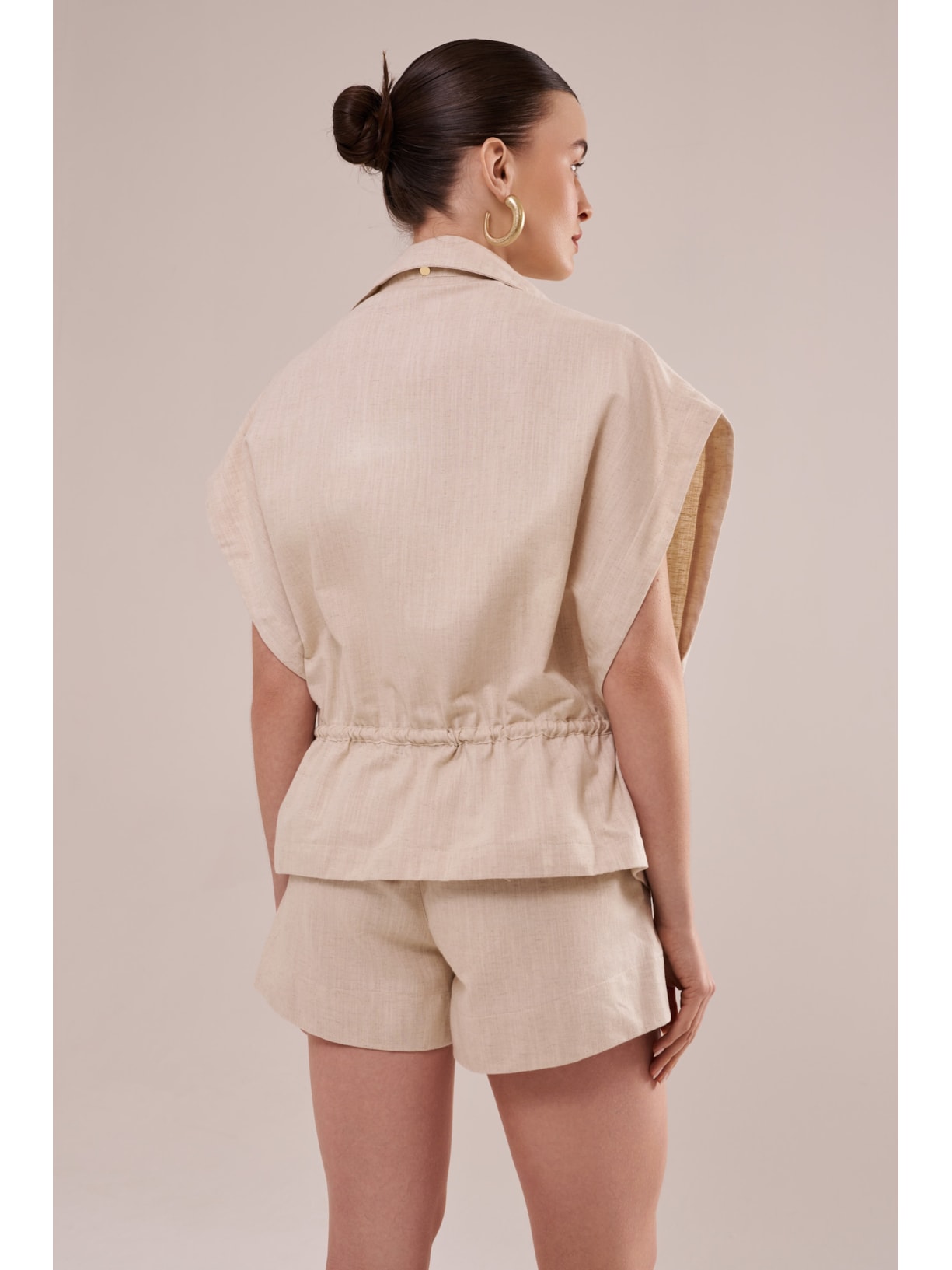 bata em linho com algodão cordel Suntime