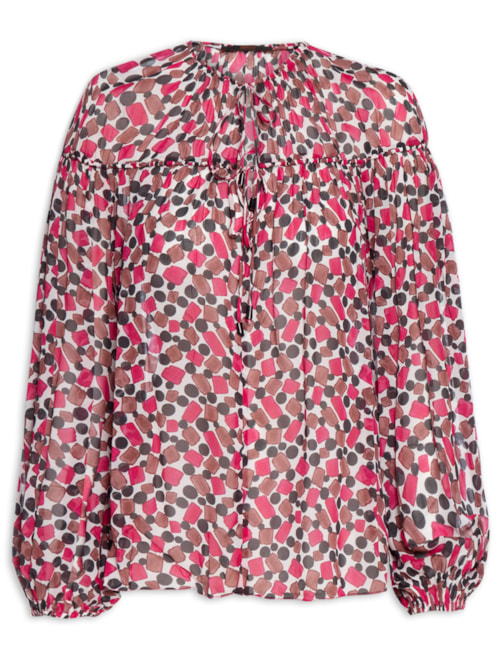 Bata Feminina Amarrações Fig Goma - Rosa