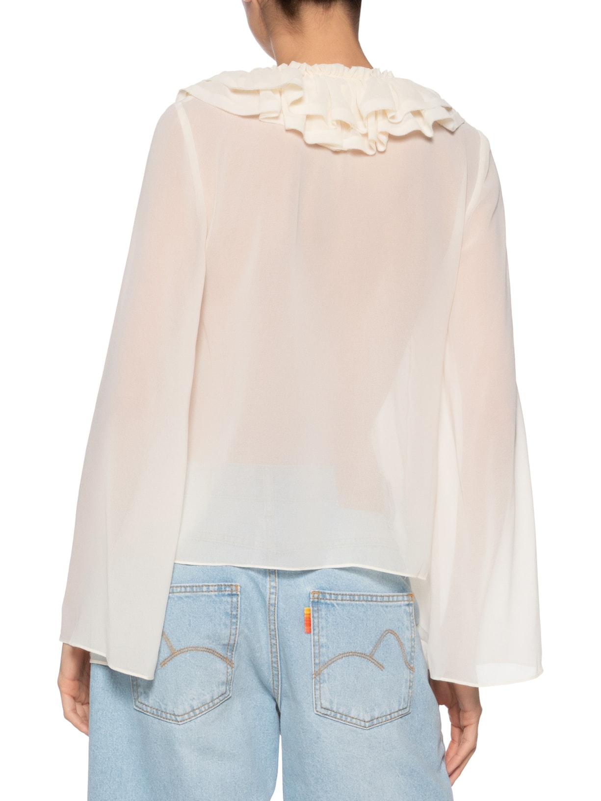  Bata Feminina Babado Tule Amarelo Farm