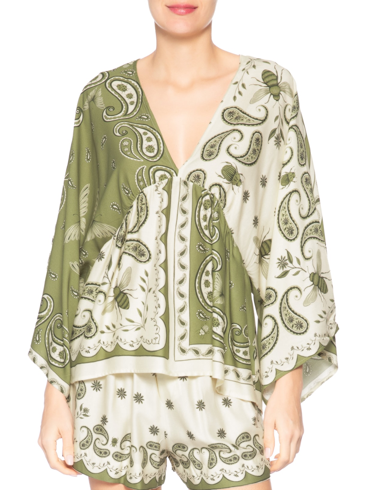 Bata Feminina Bandanas Jardim – Verde Farm