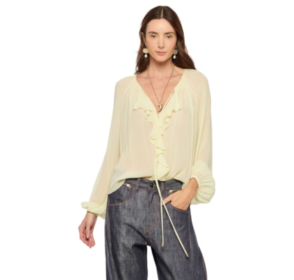 Bata Feminina Boho Campo - Amarelo