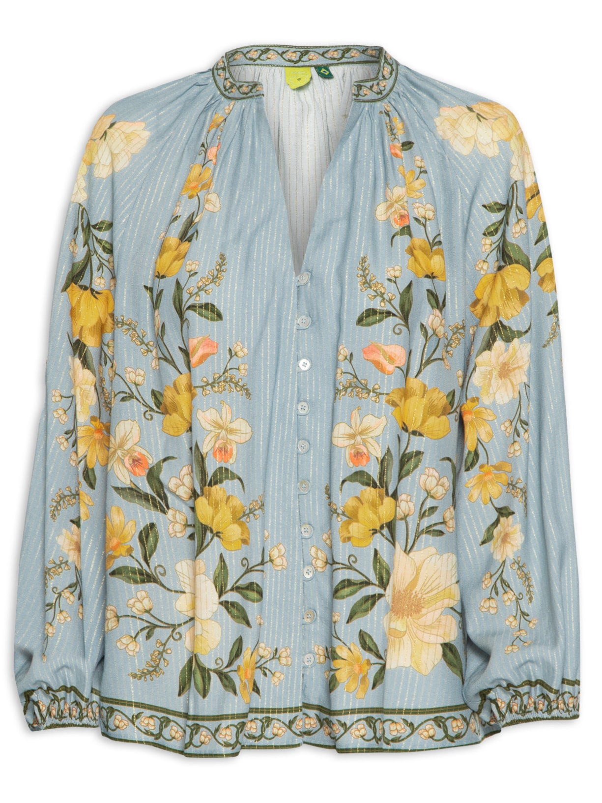 Bata Feminina Borboleta Em Flor - Azul