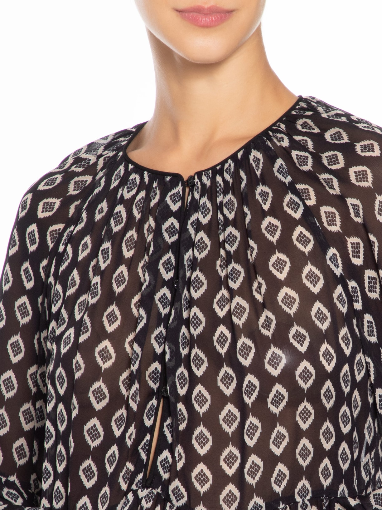 Bata Feminina Botões Pin Preto Animale