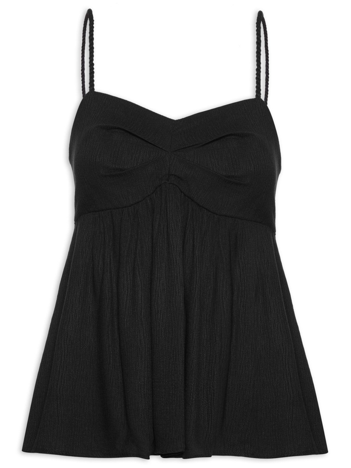 Bata Feminina Busto Torcido - Preto