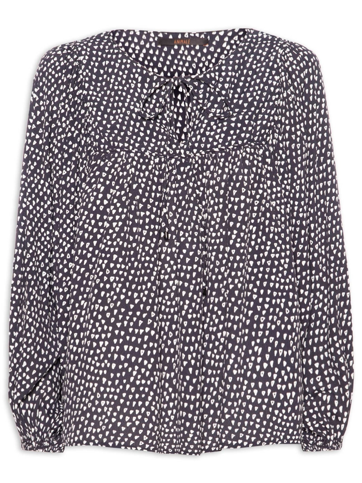 Bata Feminina Decote Argola Textura Palheta - Preto