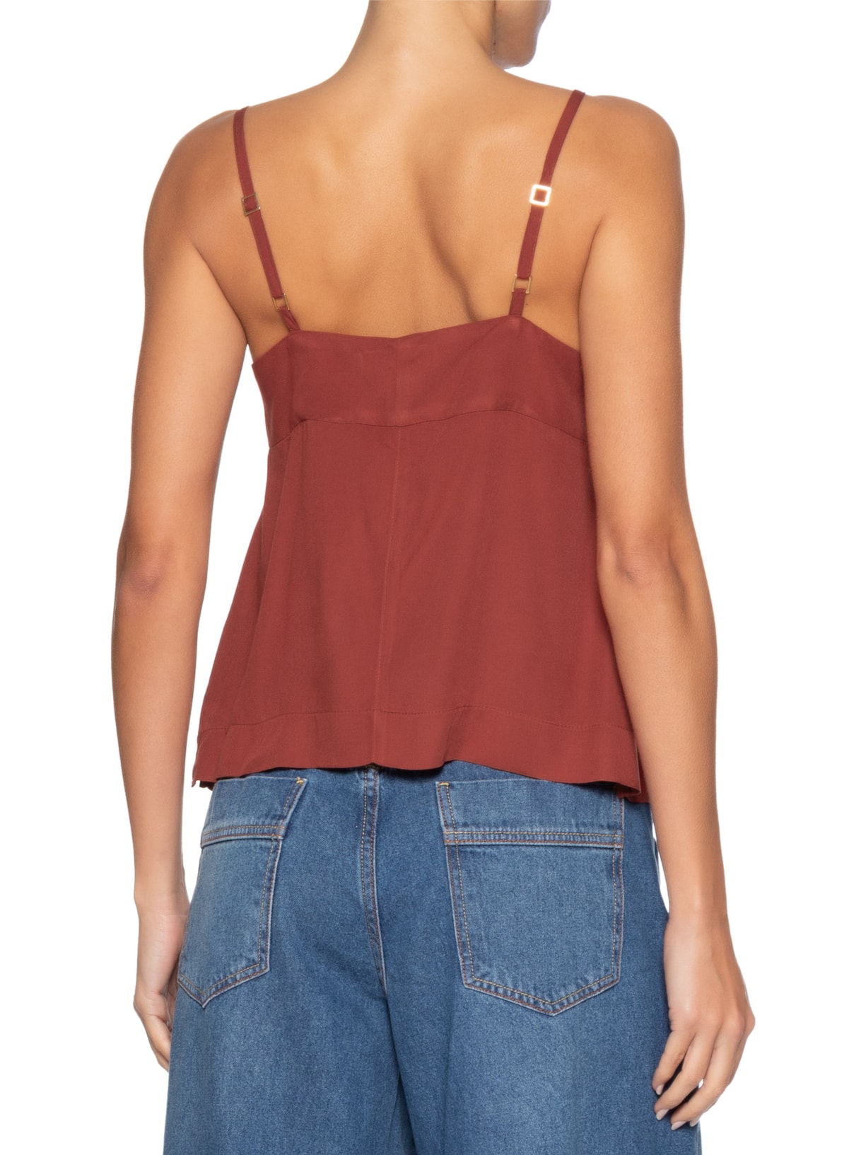 Bata Feminina Decote Bordado Vermelho Dress To