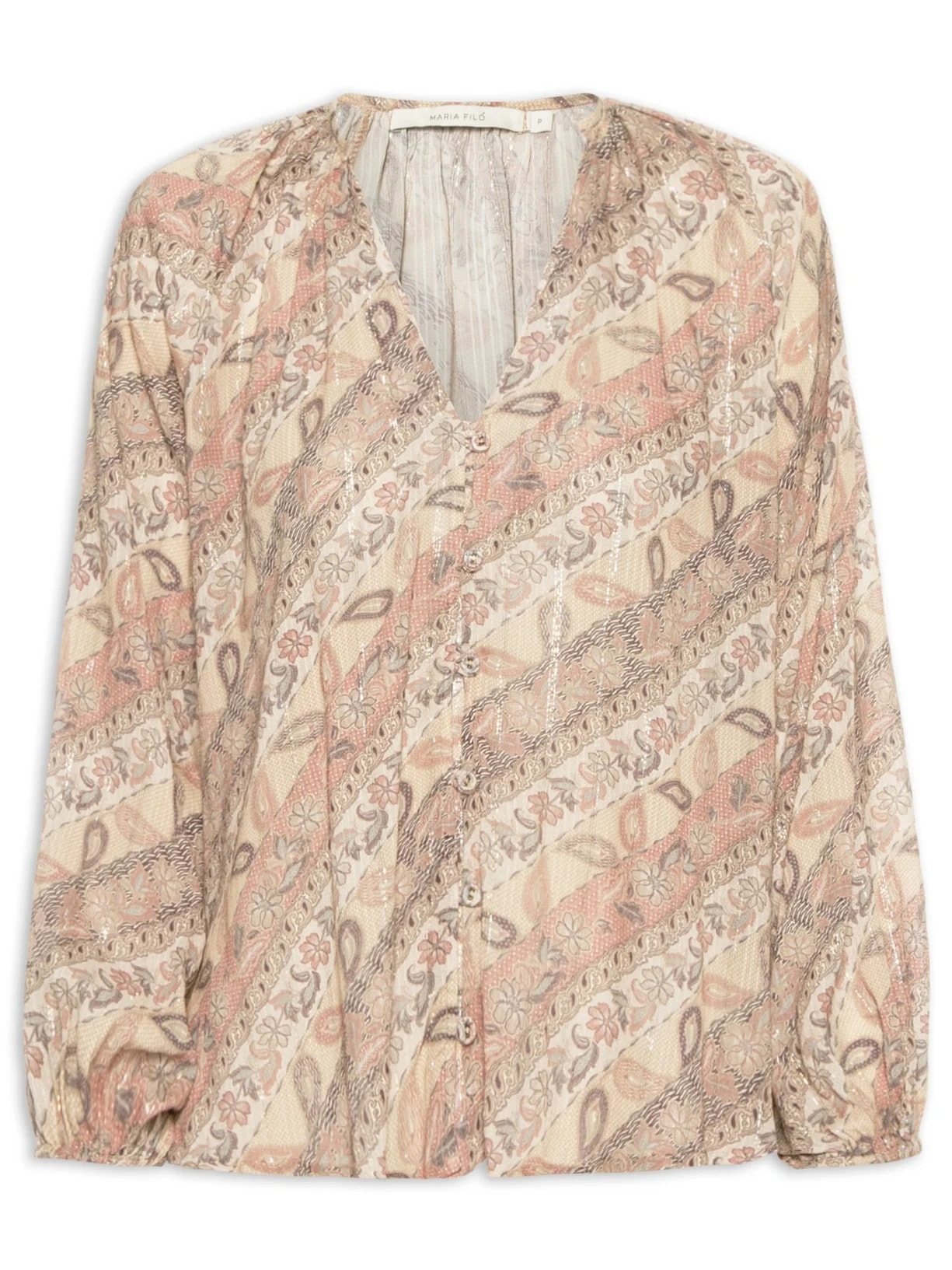 Bata Feminina Decote Estampa Belini - Rosa