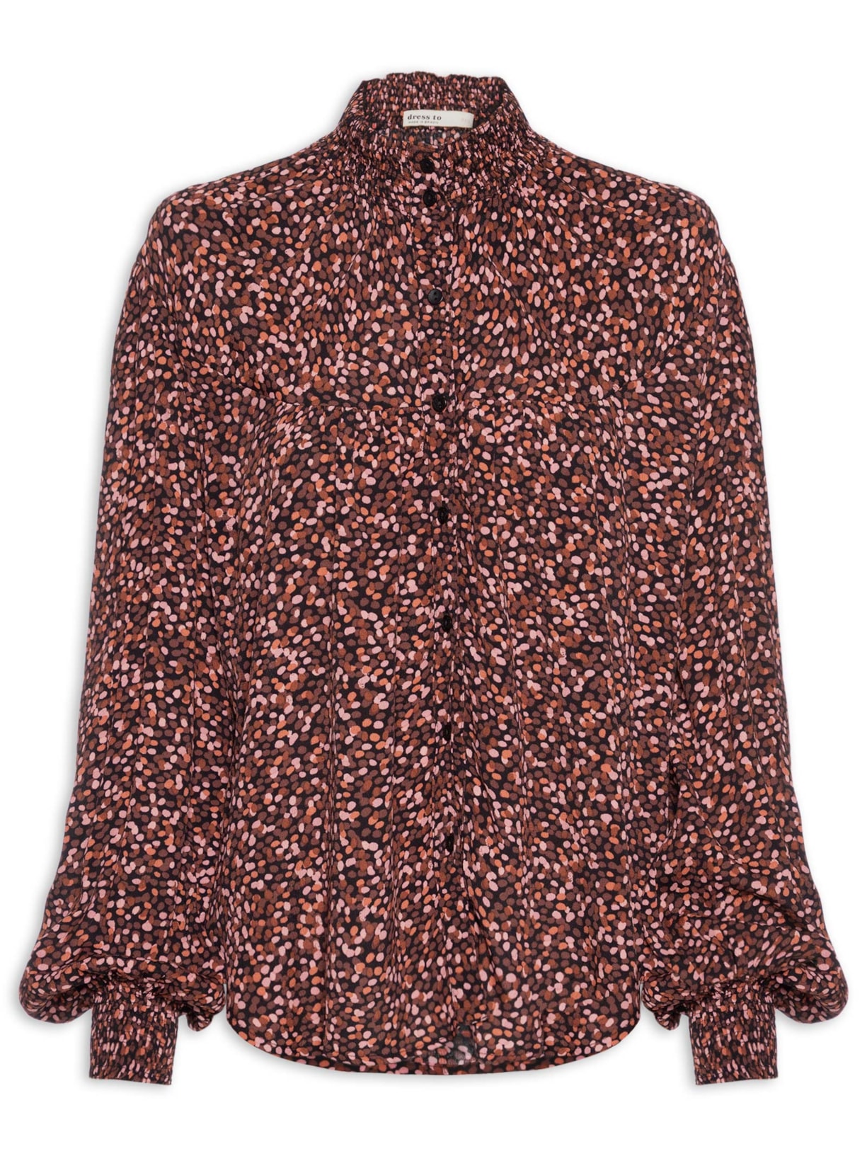 Bata Feminina Estampa Céu Noturno - Marrom