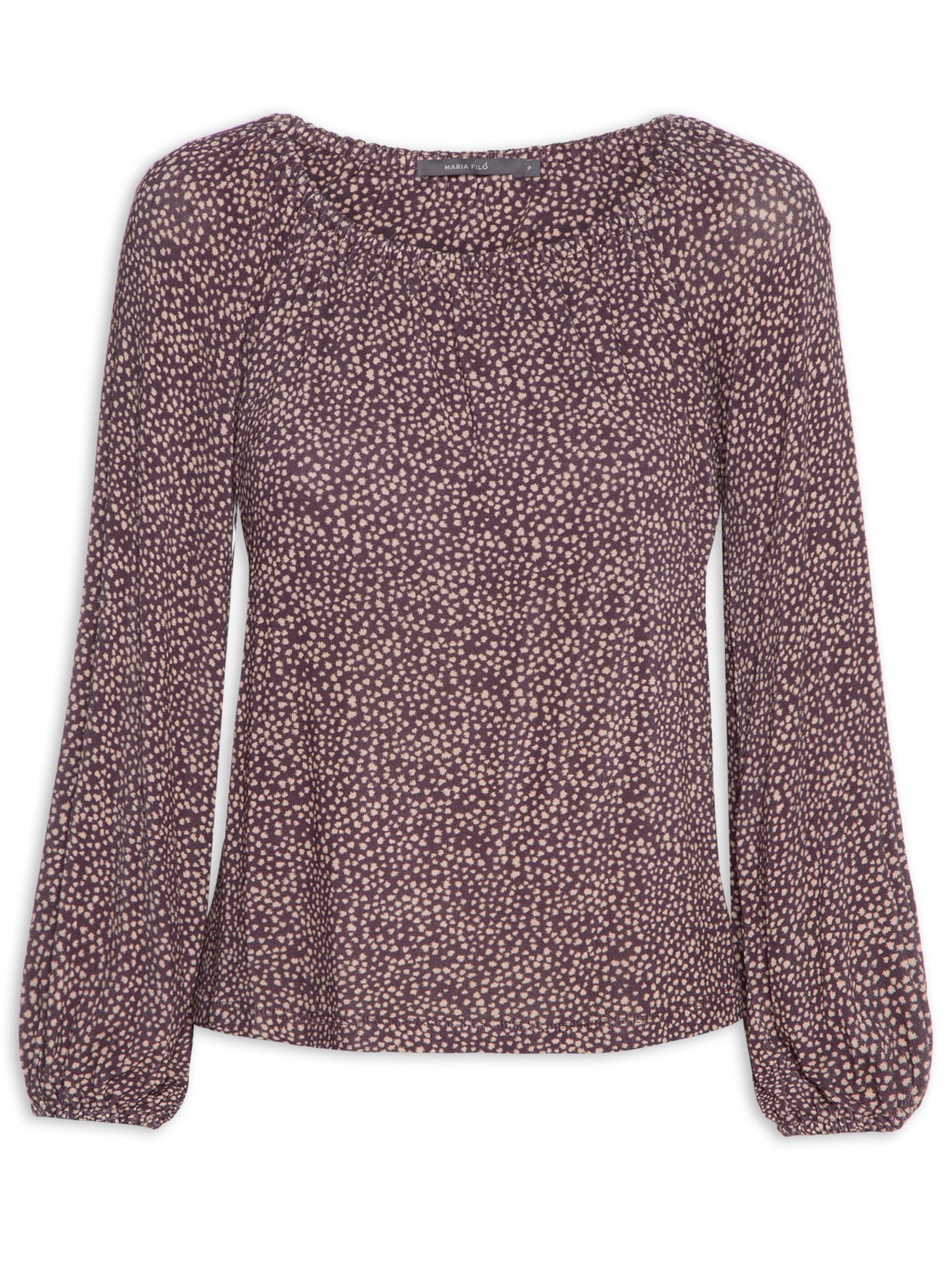 Bata Feminina Estampa Merlot Berry - Roxo