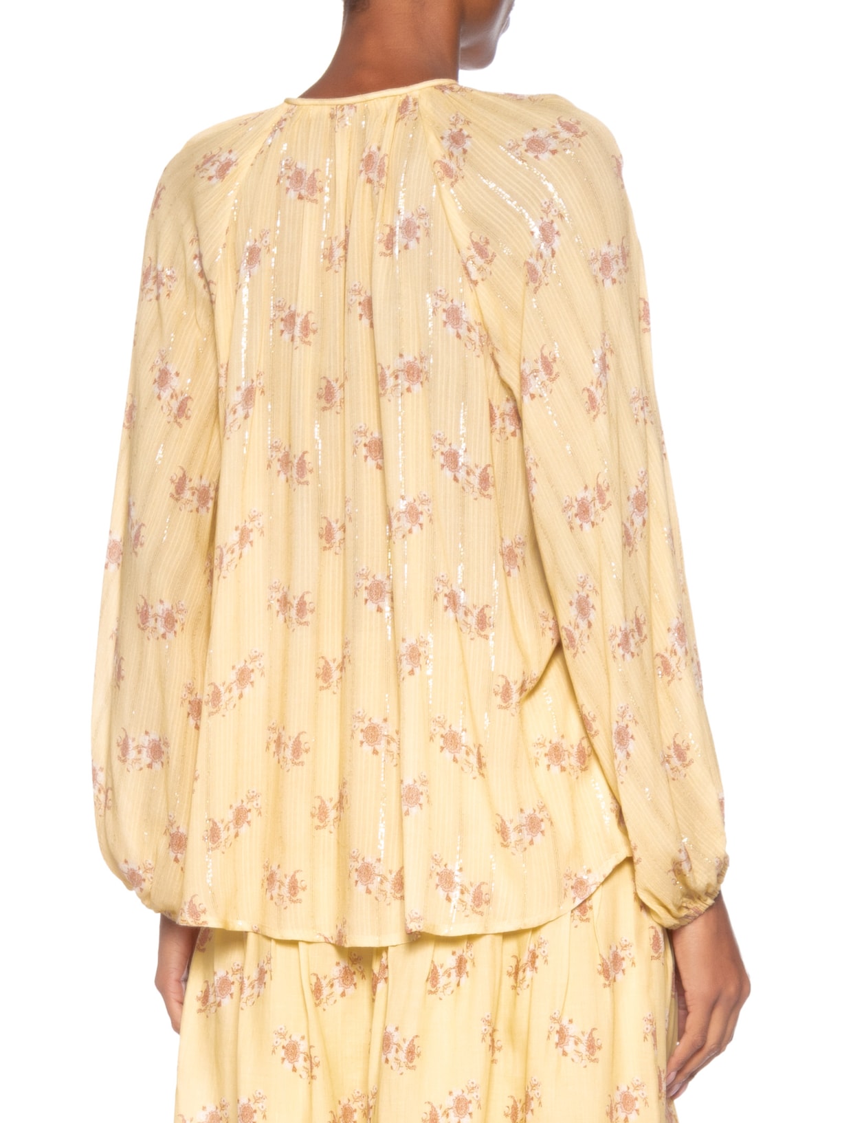Bata Feminina Estampa Mini Fleur Amarelo Maria Filó