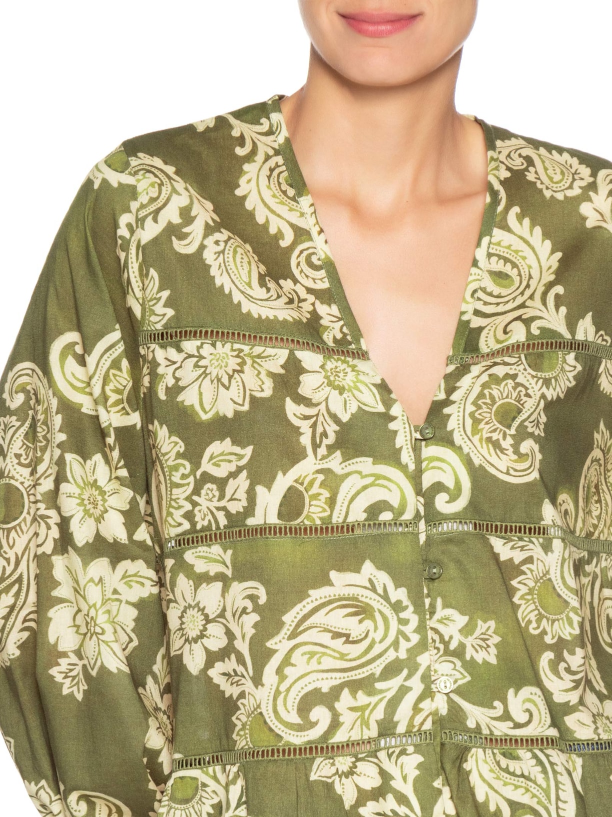 Bata Feminina Estampa Rota do Sol Verde Dress To