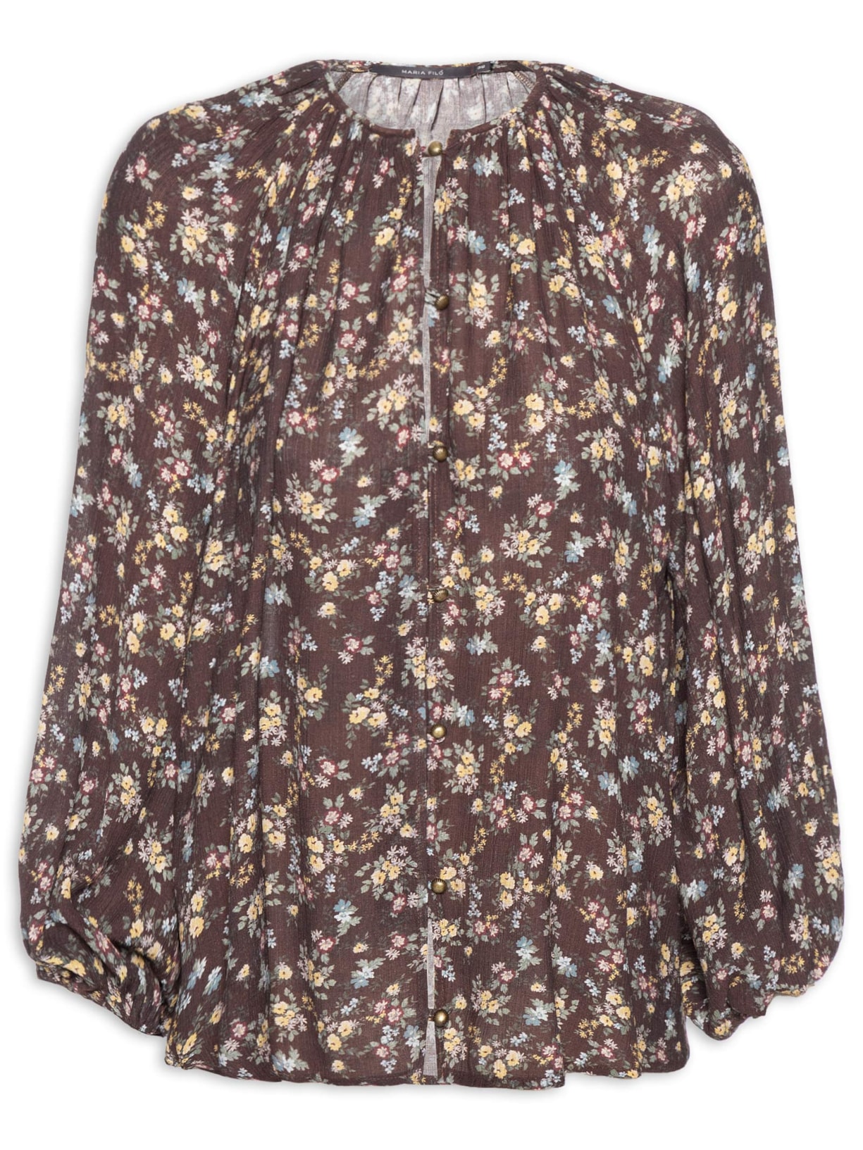 Bata Feminina Estampada Blumi - Marrom