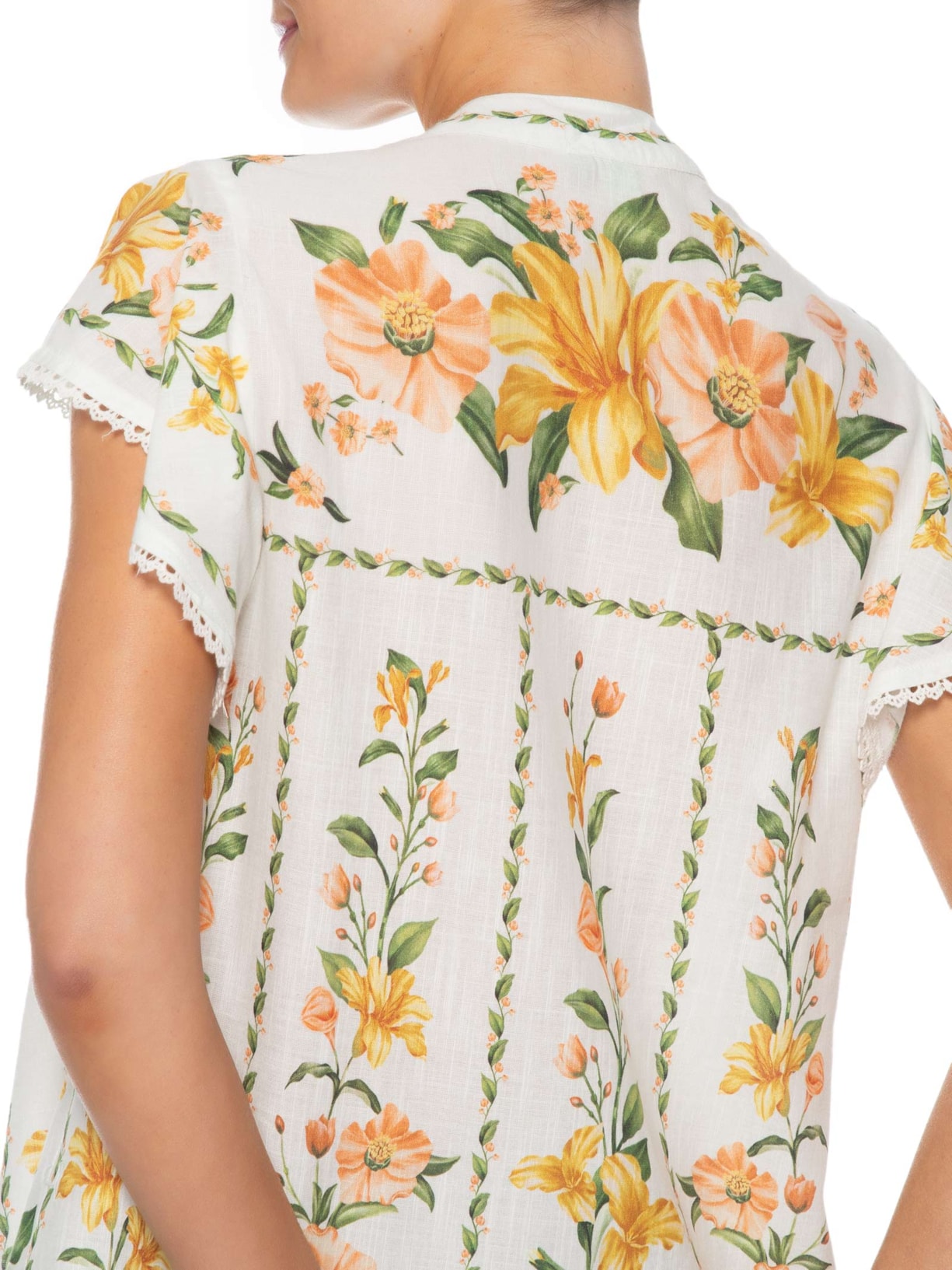 Bata Feminina Flor Romântica Bege Farm