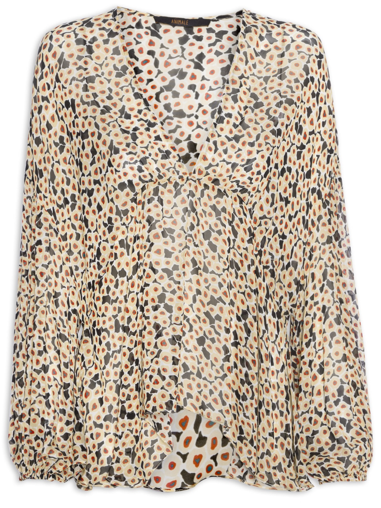 Bata Feminina Floral Ruido - Bege