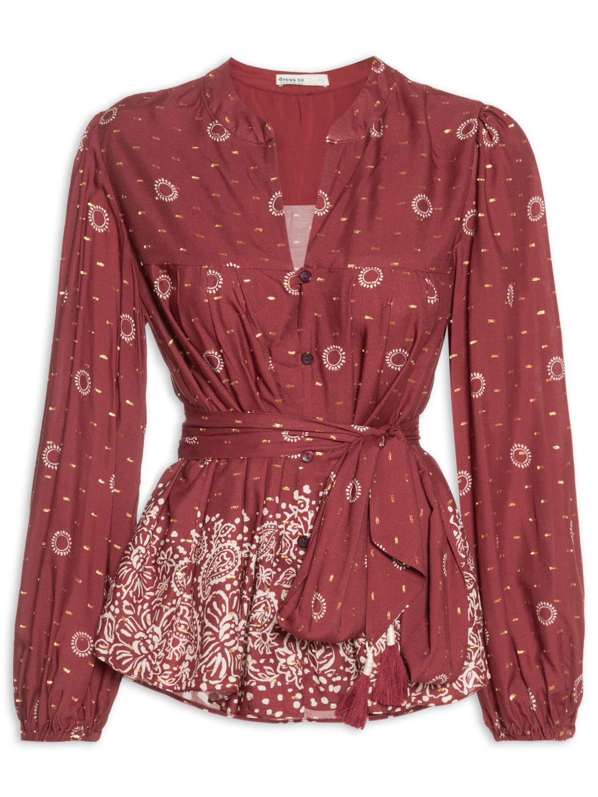 Bata Feminina Lurex Est Aurea - Vermelho