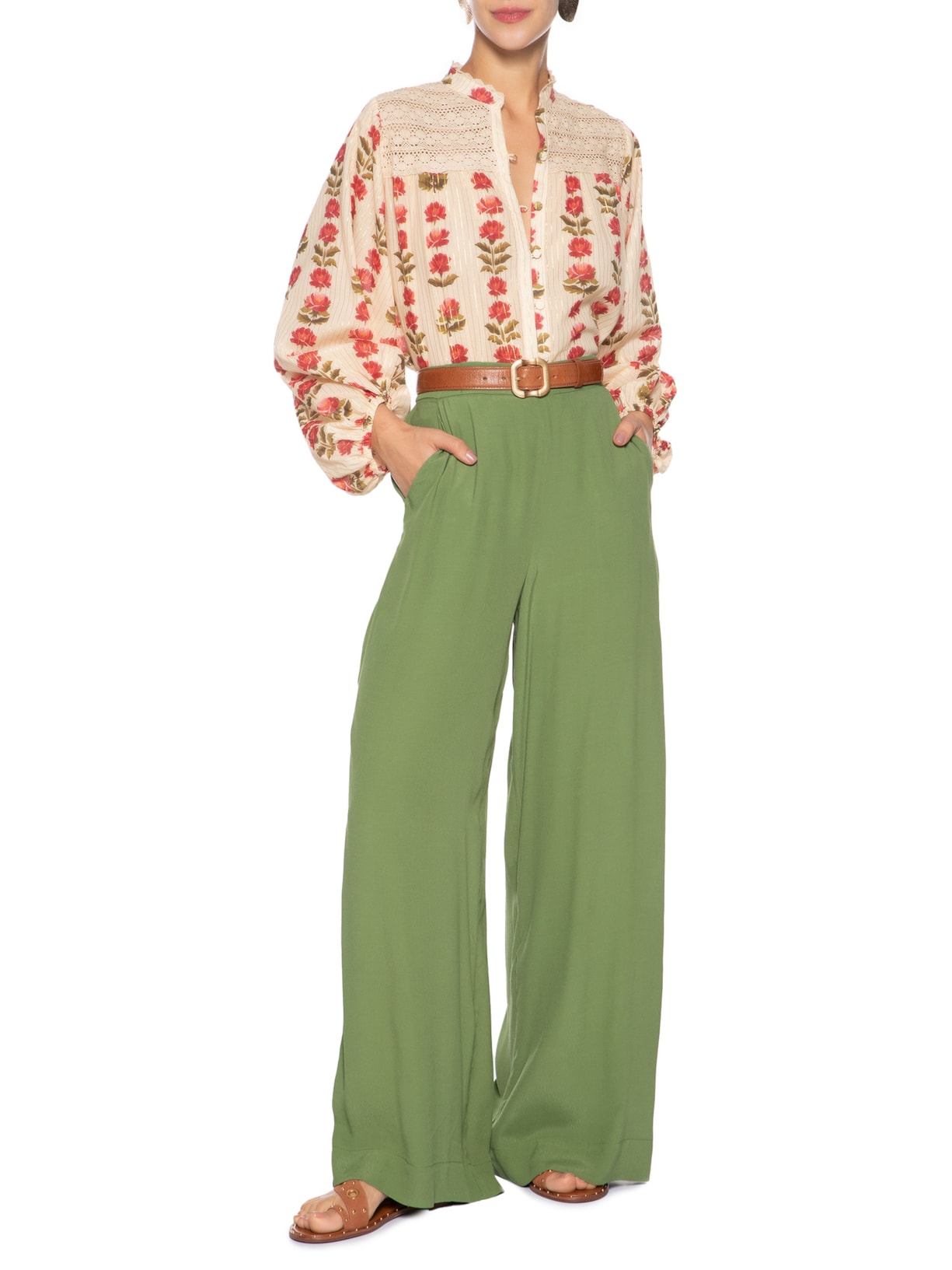 Bata Feminina Lurex Estampa Camélia Amarelo Dress To